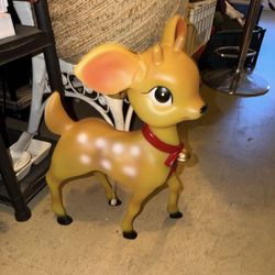 Cracker Barrel Blow Mold Nostalgic Christmas Reindeer Excellent Condition Doesn't Include Batteries