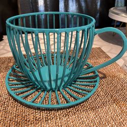 Coffee Cup Plant Holder Decor  (1)