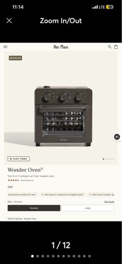 NEW OPEN BOX OUR PLACE MINI OVEN BLACK