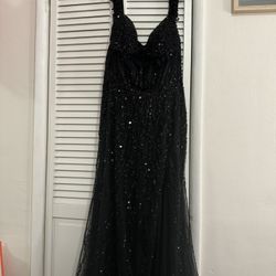 Off The Shoulder Sequin Gown