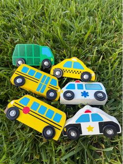 Melissa and Doug Wood cars! Community helpers!