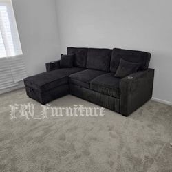 New Black Sofa 