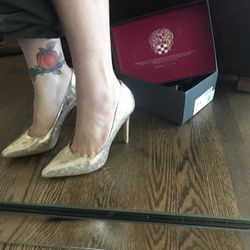 Gold Heels Size 9