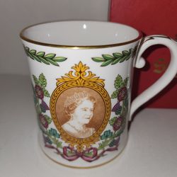 "Spode" Queen Mother 80th Birthday Commemorative Mug.