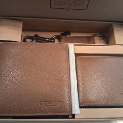 3 Piece Men's  Coach Wallet Set 