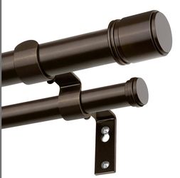 Double curtain rod