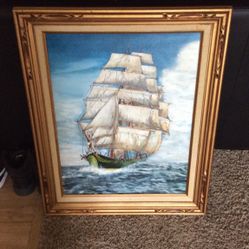 24 By 29 Framed Windjammer.reduced