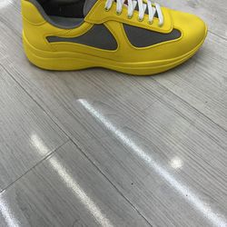 Yellow Prada Sneakers