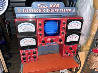 Vintage 1960's Sun820 Electronic Engine Tester & Sun Starter Motor Tester