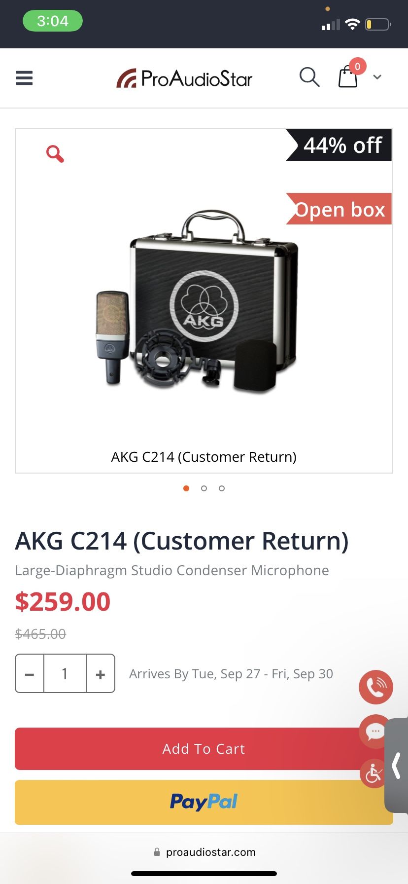 AKG mic + scarlett interface