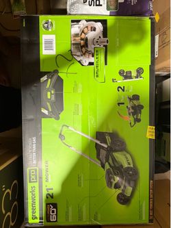 Greenworks Pro 60V 21” Cordless Lawn Mower – Brand New