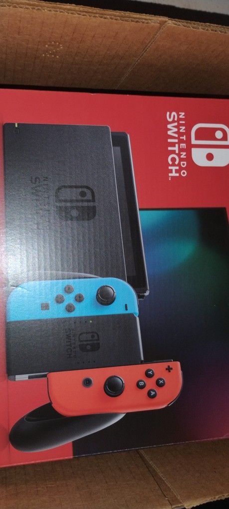 🎮 Brand New Nintendo Switch – Neon Red/Blue – Sealed in Box