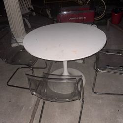 Dining Set With Four Chairs