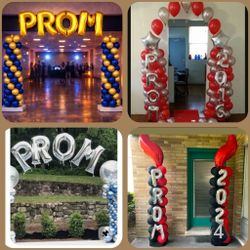 Silver And Gold Set Available Of Prom Balloon Letters