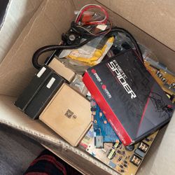 Box Of Circuit Boards And Wires