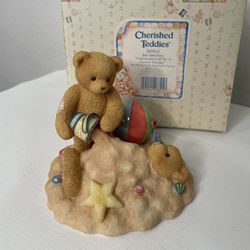 1996 Cherished Teddies Jim And Joey "Underneath It All We're Forever Friends" With Box- Enesco 