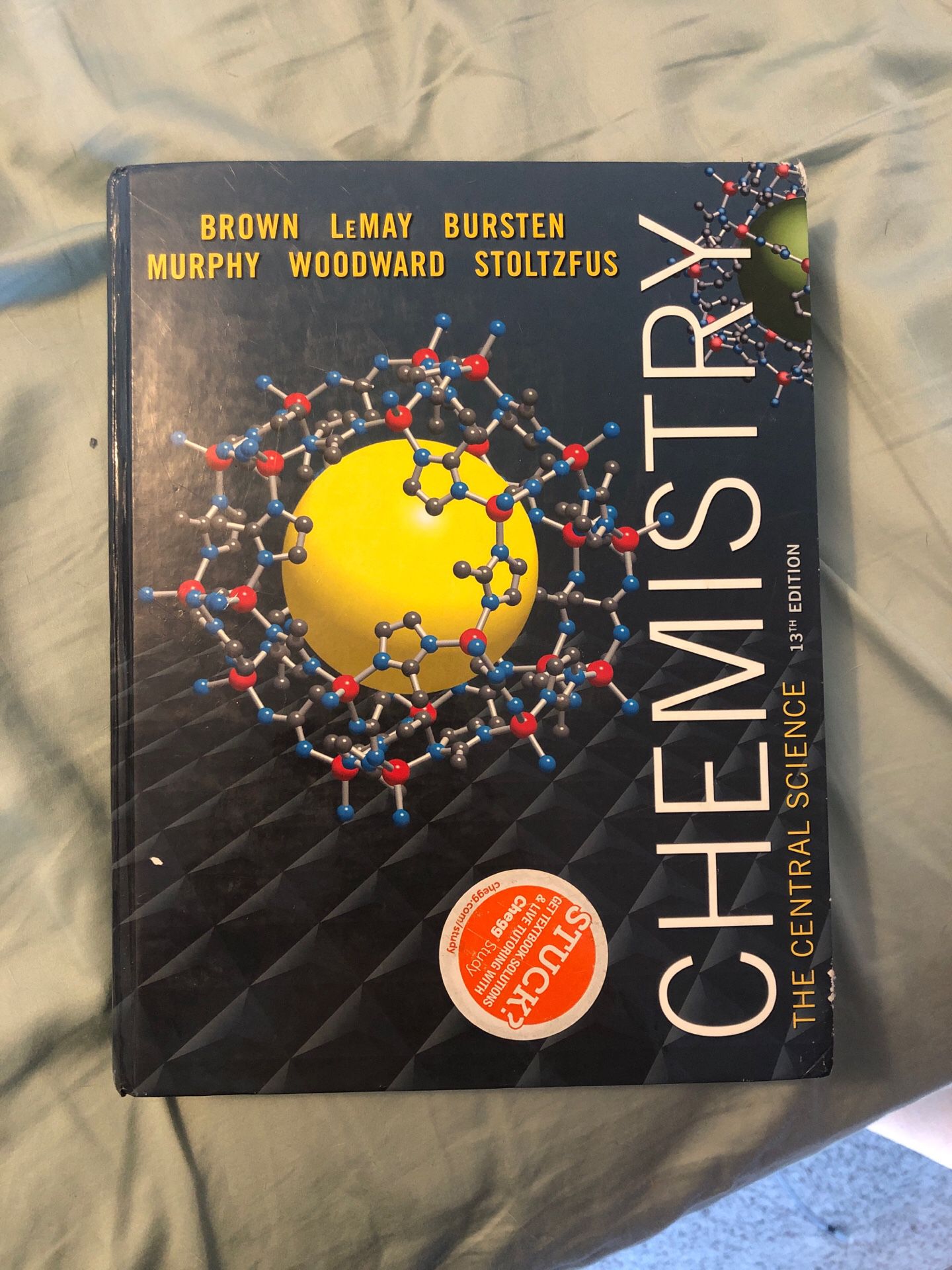 Chemistry: The Central Science 13th Edition textbook