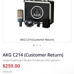 AKG mic + scarlett interface 