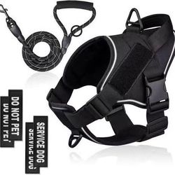 Tension-free nylon reflective pet ustrap Adjustable comfort control step heavy dog strap
