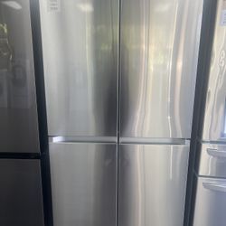 Limited Time ! $999 Samsung Side By Side French Door Refrigerator With Beverage Center Was$3299