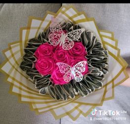 Ramos de rosas de listón para cualquier evento.