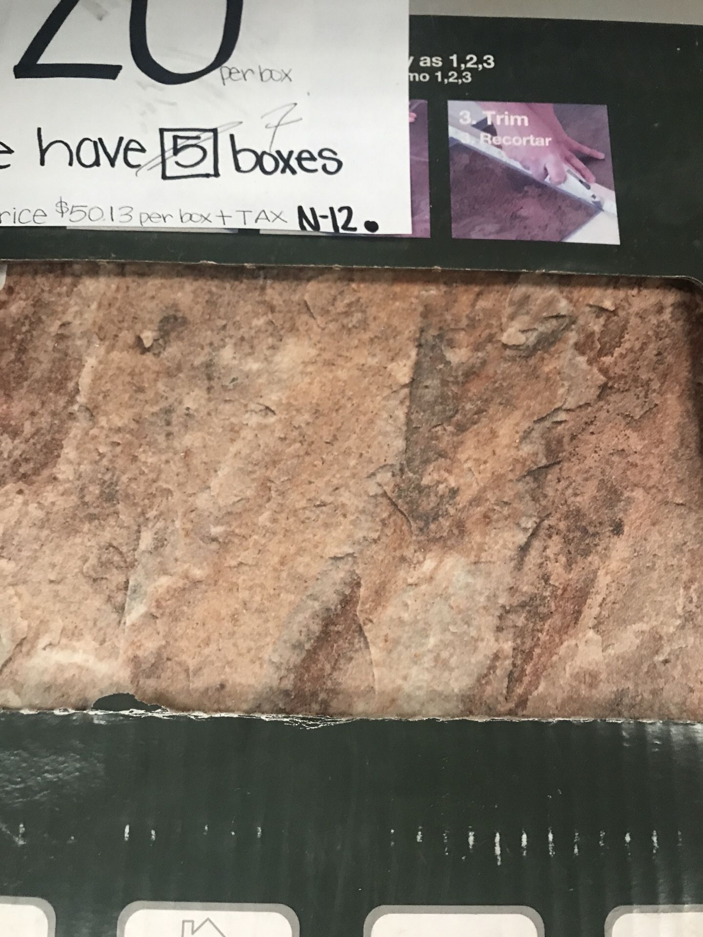 TrafficMaster Allure Red Rock Luxury Vinyl Tile Flooring