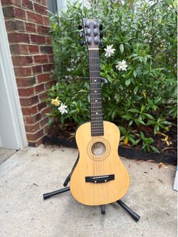 First Act Discovery Acoustic Guitar + Stand – Beginner/Kids Guitar