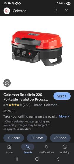 Coleman grill