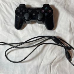Dualshock 3 wireless PS3 controller with charging cable