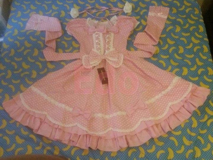 Bodyline Sweet Lolita pink Polka dress