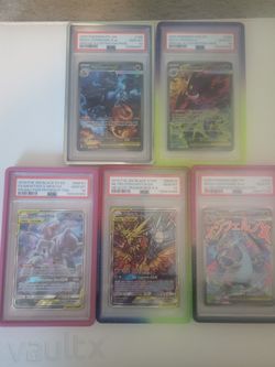 Pokémon graded cards lot pikachu gengar charizard