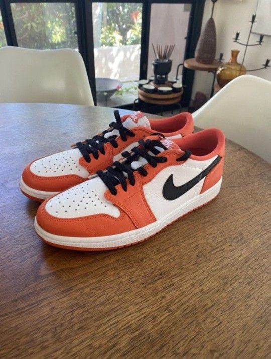 Jordan 1 Low Starburst Orange White