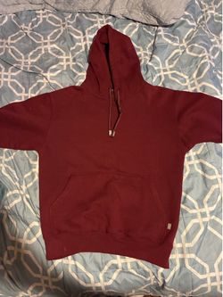 pro club dark red  hoodie