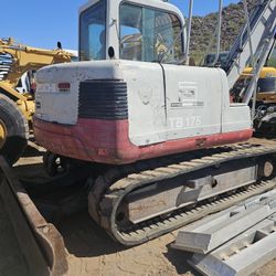 takeuchi tb 175 excavator with thumb runs great 