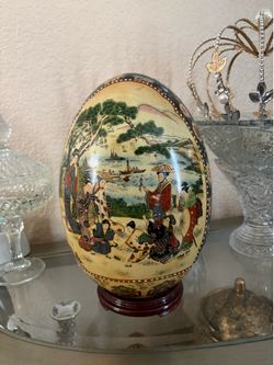 Asian Egg with Stand Included