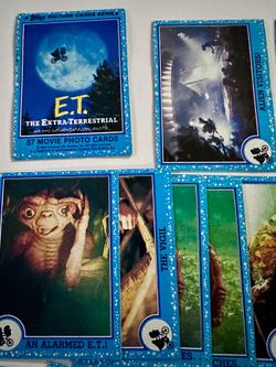 Vintage ET Trading cards