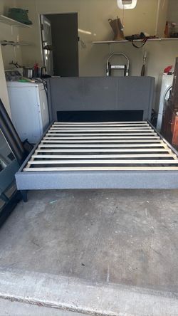 Grey  queen bedframe