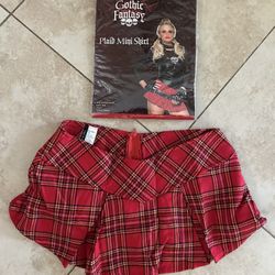 Brand New Plaid Mini Skirt 