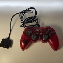 Madcatz Playstation One PS1 Controller Red Pre-Owned