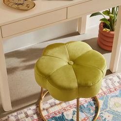 Gold Flower Stool 