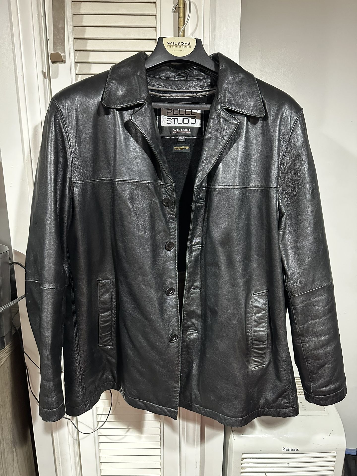 XL Wilson Pelle Black Leather!