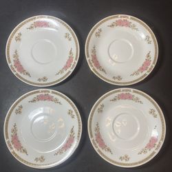 4 Fairfield Floral Mist plates
