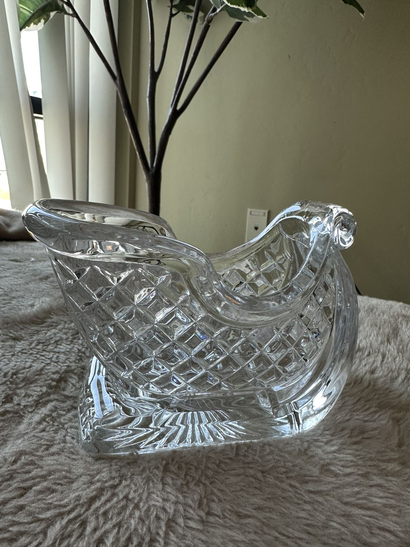 Beautiful Lead Crystal Sleigh 