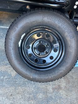 Trailer wheel and tire