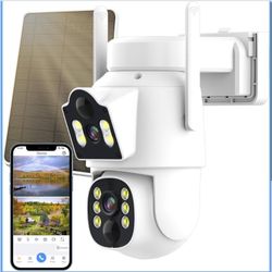 Dual Lens Solar Security Cameras