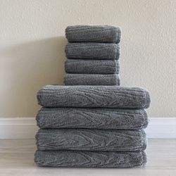 West Elm Faux Bois (Woodgrain) Towels