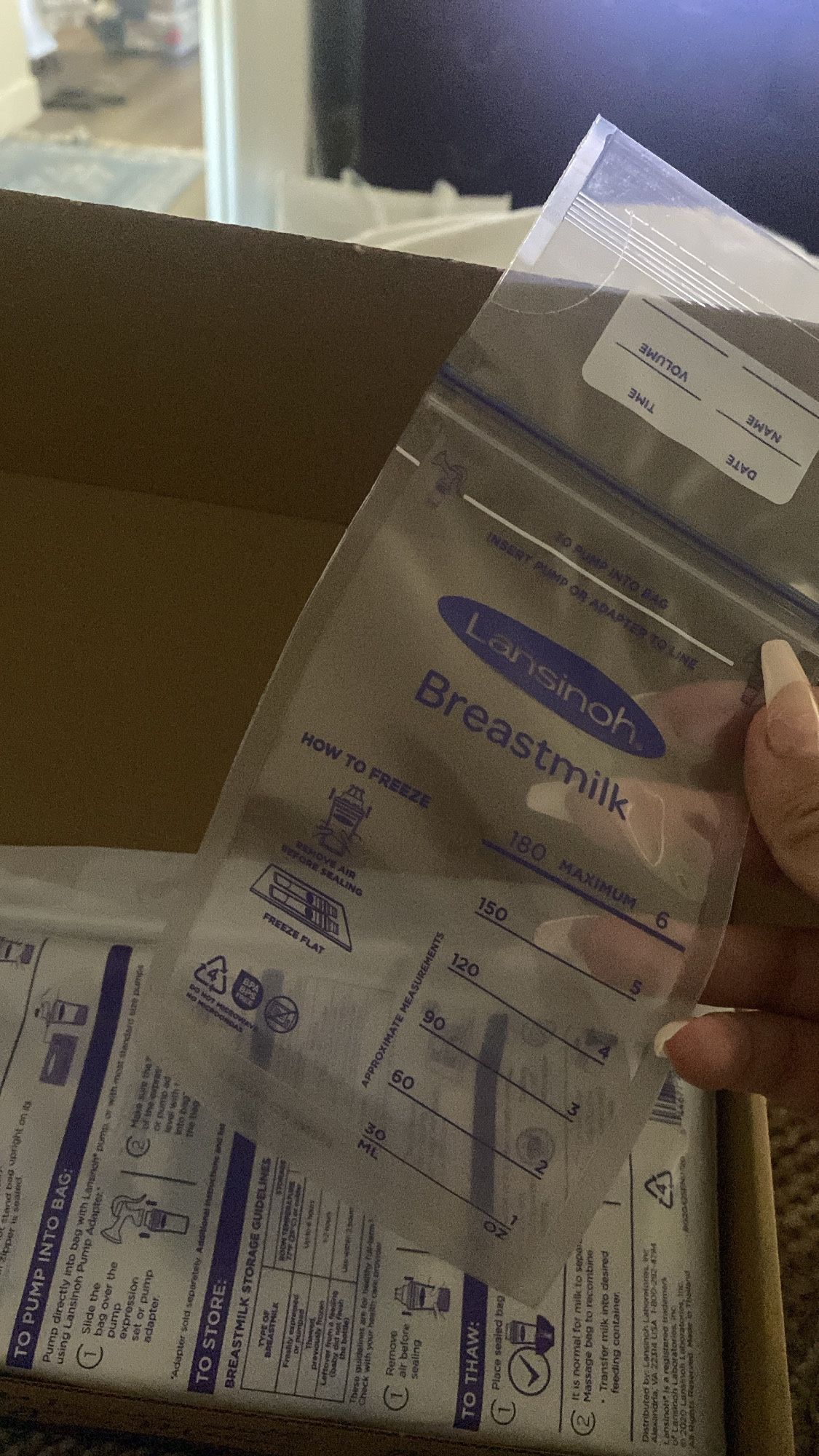 200 Count Breast Milk Storage Bags