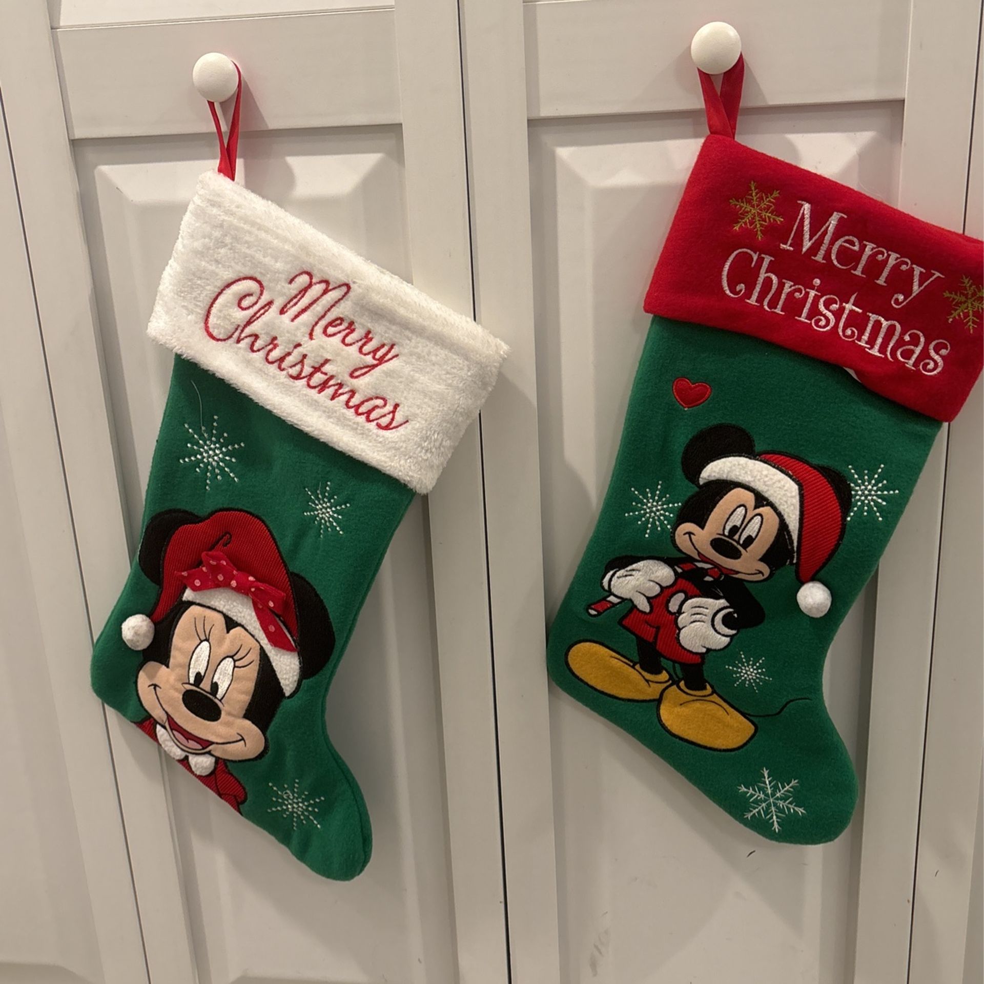 Mickey & Minnie Mouse Xmas Stockings
