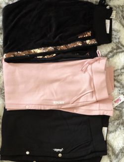 Side snap and sequin joggers 20 plus in girls  like a medium in woman’s, super cute!! New with tags. Retail $27 - $30, asking $20 each Brundage and Ch