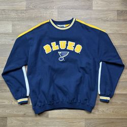 vintage st louis blues sweatshirt XL Lee Sport NHL Hockey